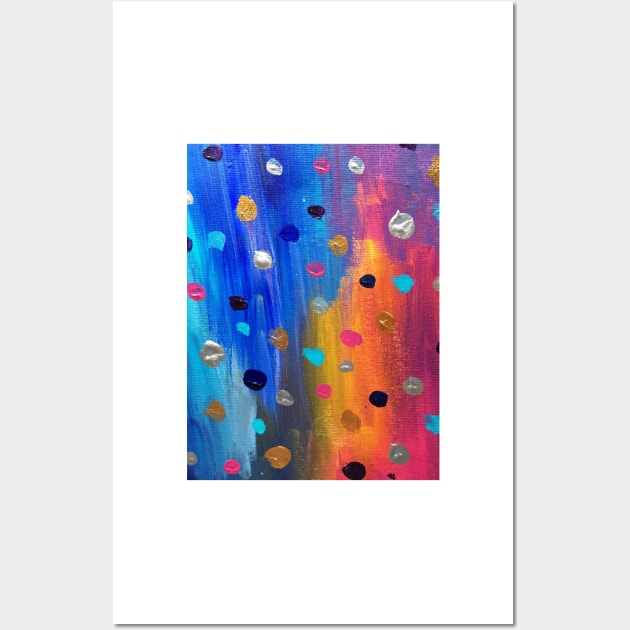 Acrylic Painting Dot Pattern Wall Art by Thedisc0panda